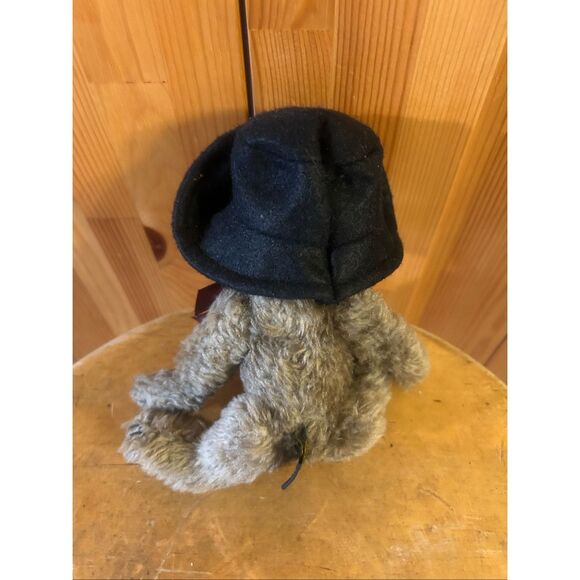 Vintage Plush Boyd Bear With Black Hat With Rose Flower.(5819) - Picture 3 of 7